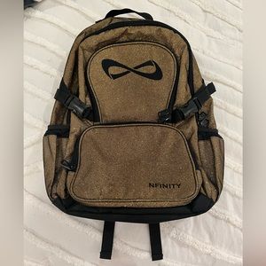 NFINITY Retired Gold Glitter Backpack